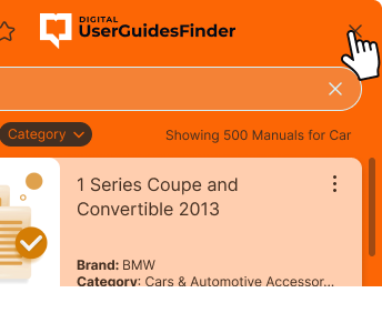 DigitalUserGuidesFinder - closing the widget