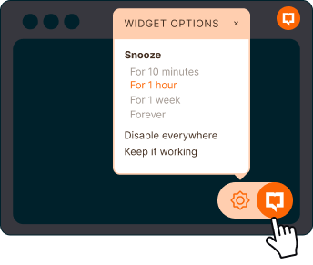 DigitalUserGuidesFinder - disable the widget